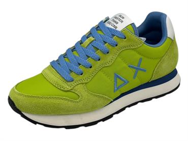 sun68 z35101 lime sneaker tessuto  uomo