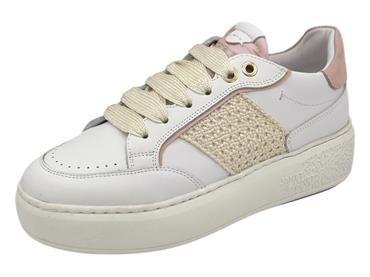 janet j-010 bianco sneakers pelle  donna