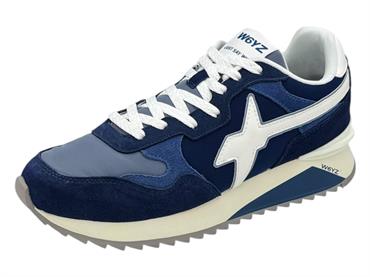 w6yz 3c91 navy sneaker tessuto  uomo