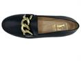 LUCA GROSSI H550 blu mocassino donna pelle
