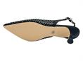 gold&gold gd196 nero slingback donna strass rete