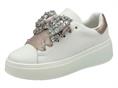 gold&gold gb917 champagne sneakers ecopelle  donna