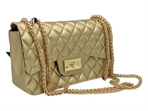 marc ellis flat falcon gold borsa pvc tracolla