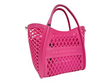 marc ellis buby fuxia borsa pvc traforata tracolla