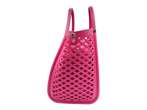 marc ellis buby fuxia borsa pvc traforata tracolla