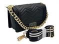 marc ellis FLAT S NERO/ORO borsa pvc tracolla regist