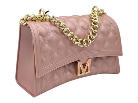 marc ellis flat rhombus rosa borsa pvc tracolla
