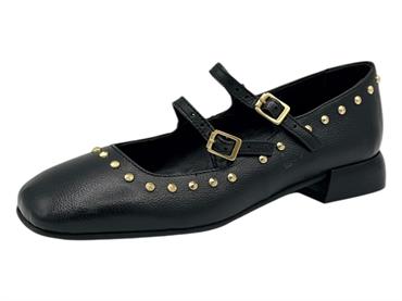 mjus l79108 nero mary jane donna borchie tacco basso