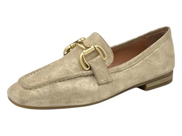 mjus T85120 avena mocassino donna tacco basso oro