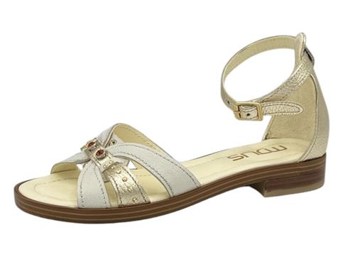 mjus l80008 latte sandalo  donna tallone chiuso