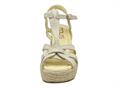 mjus l77002 latte sandalo pelle  donna zeppa