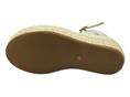 mjus l77002 latte sandalo pelle  donna zeppa