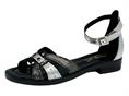 mjus l80008 nero sandalo donna  tallone chiuso