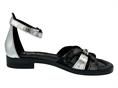 mjus l80008 nero sandalo donna  tallone chiuso