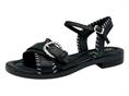 mjus l80006 nero sandalo  donna tacco basso