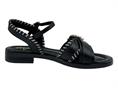 mjus l80006 nero sandalo  donna tacco basso