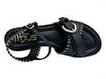 mjus l80006 nero sandalo  donna tacco basso