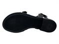 mjus l80006 nero sandalo  donna tacco basso