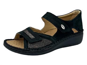 grunland sc5635 nero sandalo  donna plantare