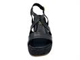 mjus l77005 nero sandalo pelle  donna zeppa rafia