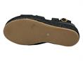 mjus l77005 nero sandalo pelle  donna zeppa rafia