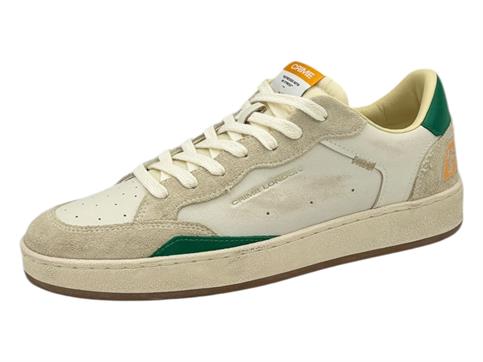 crime london 14200 bianco sneakers pelle  uomo