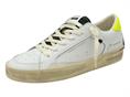 crime london 14108 bianco sneakers pelle  uomo