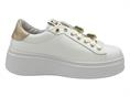 gio+ pia304 bianco sneakers pelle  donna gioiello