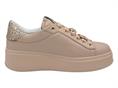 gio+ pia326 nude sneakers pelle  donna gioiello