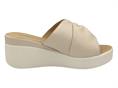 melluso 019237 latte ciabatta donna plle zeppa alta