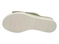 melluso 019241 verde ciabatta  donna pelle zeppa