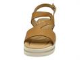 melluso 019239 cuoio sandalo  donna pelle zeppa alta