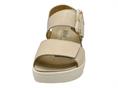 melluso 019227 latte sandalo donna pelle zeppa