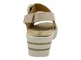 melluso 019227 latte sandalo donna pelle zeppa