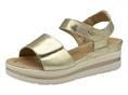 MELLUSO 019185 platino sandalo donna pelle zeppa