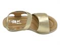 MELLUSO 019185 platino sandalo donna pelle zeppa