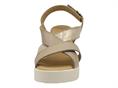 melluso 019217 tortora sandalo donna pelle zeppa