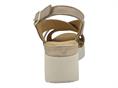 melluso 019217 tortora sandalo donna pelle zeppa