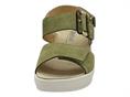 melluso 019227 verde sandalo  donna pelle zeppa