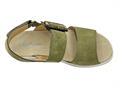 melluso 019227 verde sandalo  donna pelle zeppa