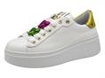 gio+ pia328 bianco sneakers pelle  donna gioiello