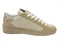 ama brand 4105 bianco/sabbia sneakers pelle donna