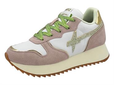w6yz 1m18 cipria sneaker tessuto donna platform