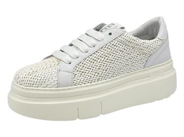 gio+ aria50 bianco sneakers pelle donna intrecciata