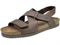 mephisto nadek dark brown sandalo uomo pelle velcro