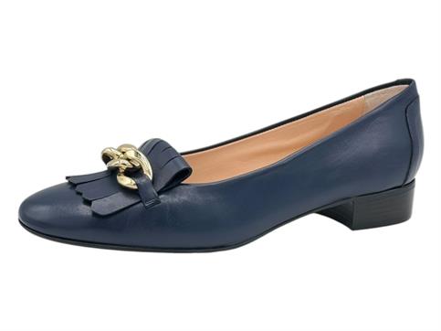 casanova 1314 blu decolte  donna pelle catena