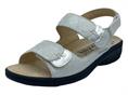 mephisto getha argento sandalo donna plantare velcro