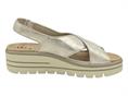 mephisto cordelia oro sandalo donna plantare zeppa