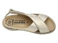 mephisto cordelia oro sandalo donna plantare zeppa