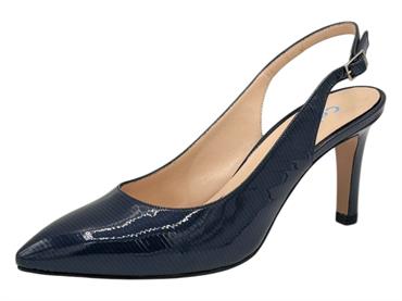 calpierre dh56 blu slingback  donna pelle tacco alto